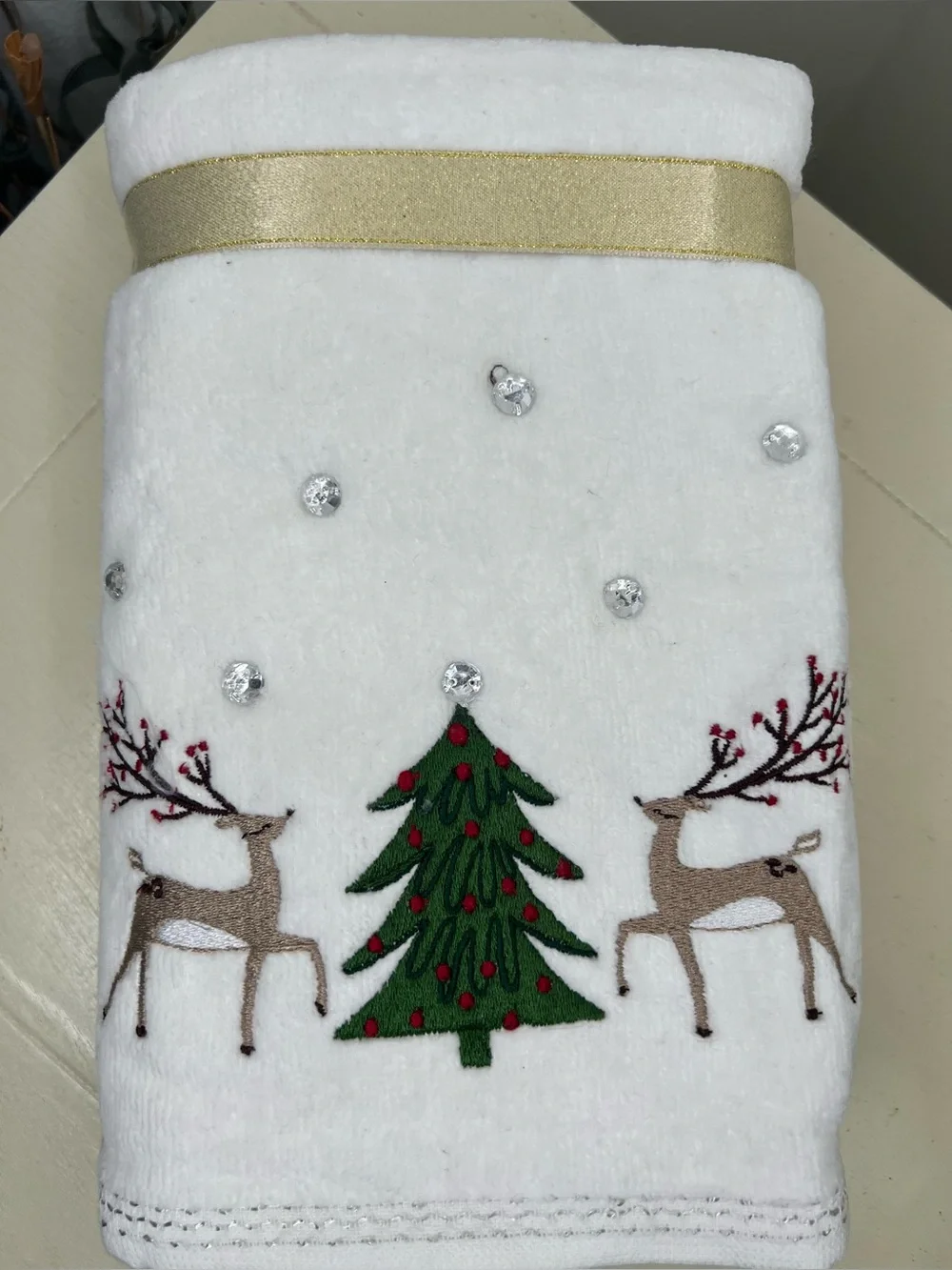 Brand New-Papyrus Christmas Reindeer Hand Towels - Set of 2